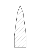 Lame de couteau circulaire Double biseau avec contre-biseau